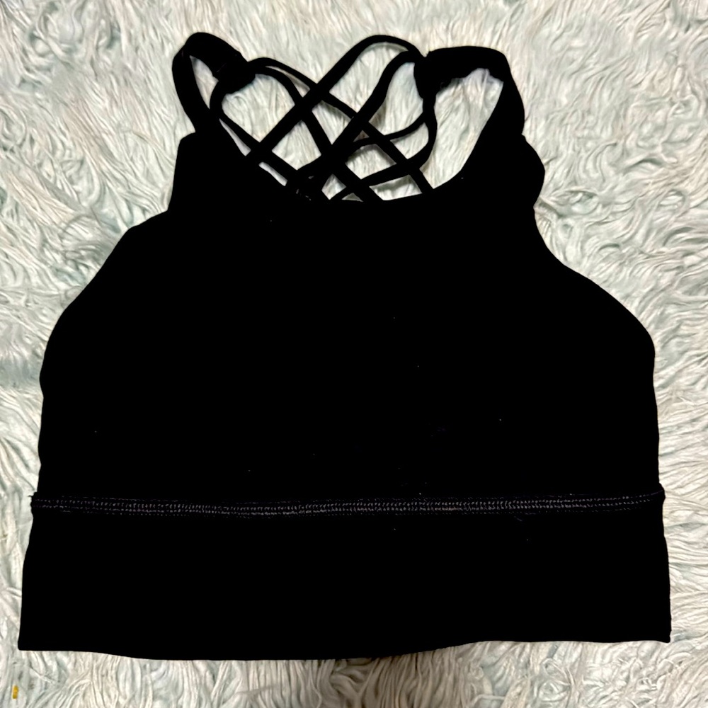 Black lululemon Sports Top Size 4
